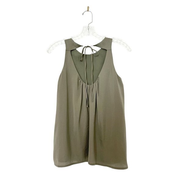 Banana Republic Olive Green Open Back Tank - Picture 2 of 6